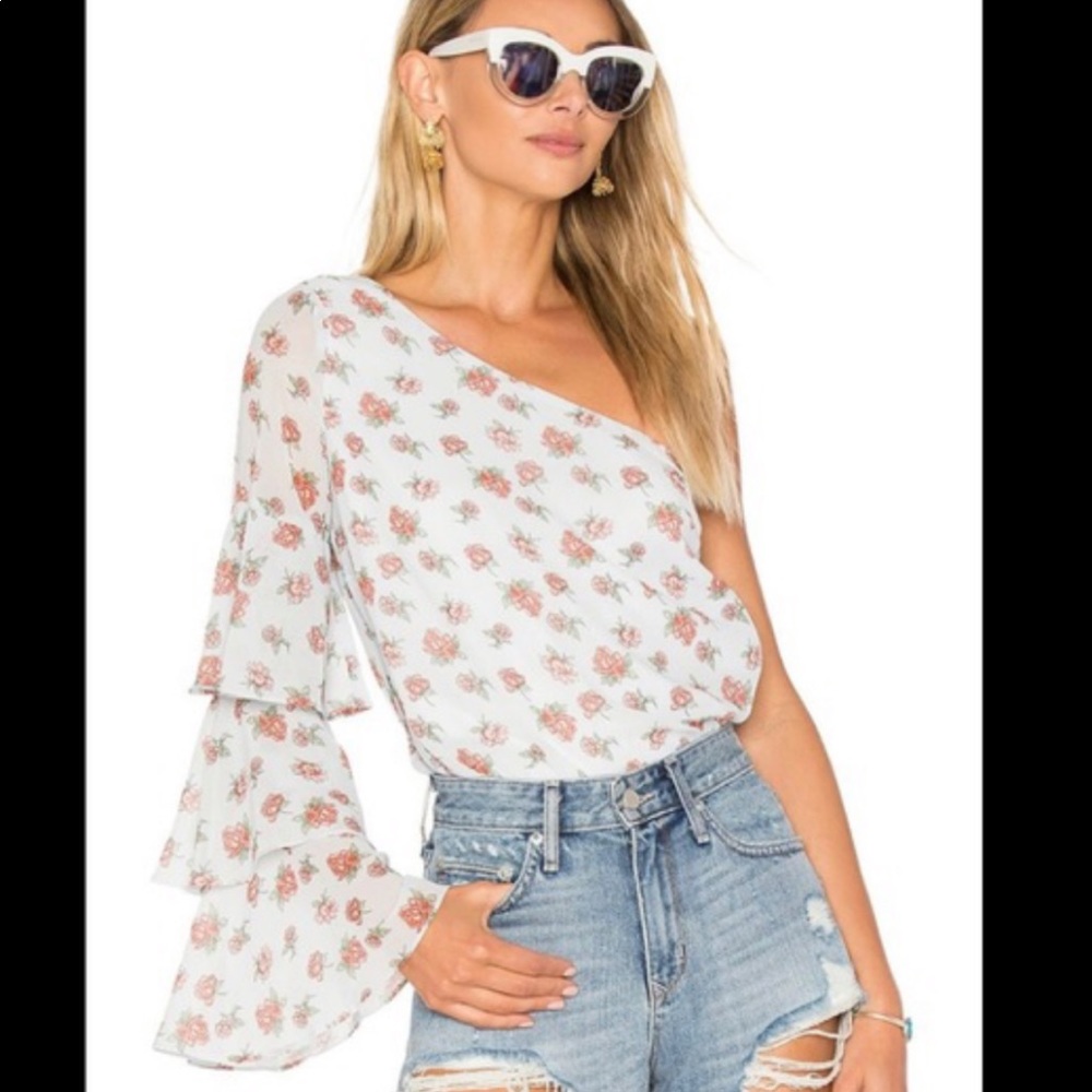 Revolve - lovers + friends floral top XS
